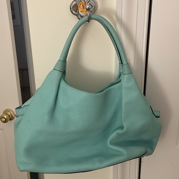 Kate Spade Aqua Leather Tote Bag - Picture 4 of 13
